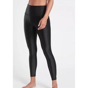 Athleta Elation Sheen Tight 7/8 Leggings Black - Size M
